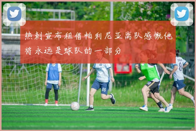 热刺宣布租借帕利尼亚离队感慨他将永远是球队的一部分